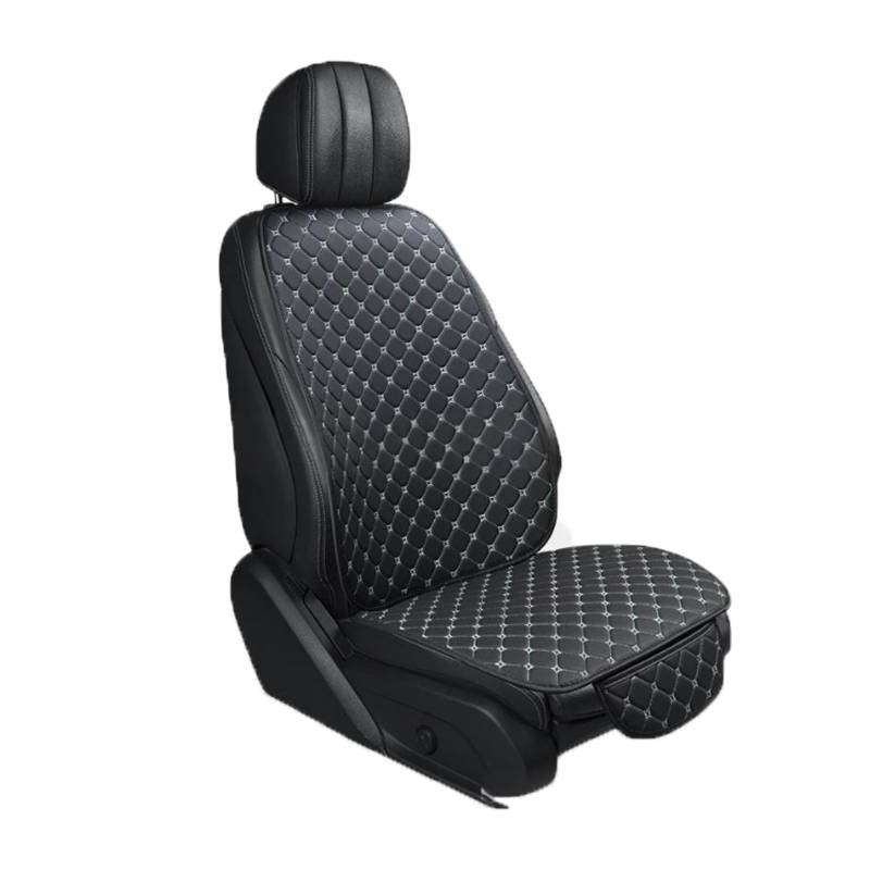 XPHONG PU Autositzbezüge für Lexus LS430 LS600H LS460L is, Anti Rutsch, Weich für Verbessertes Fahrerlebnis, Praktisches Design mit Tasche,Black White-Front Seat von XPHONG