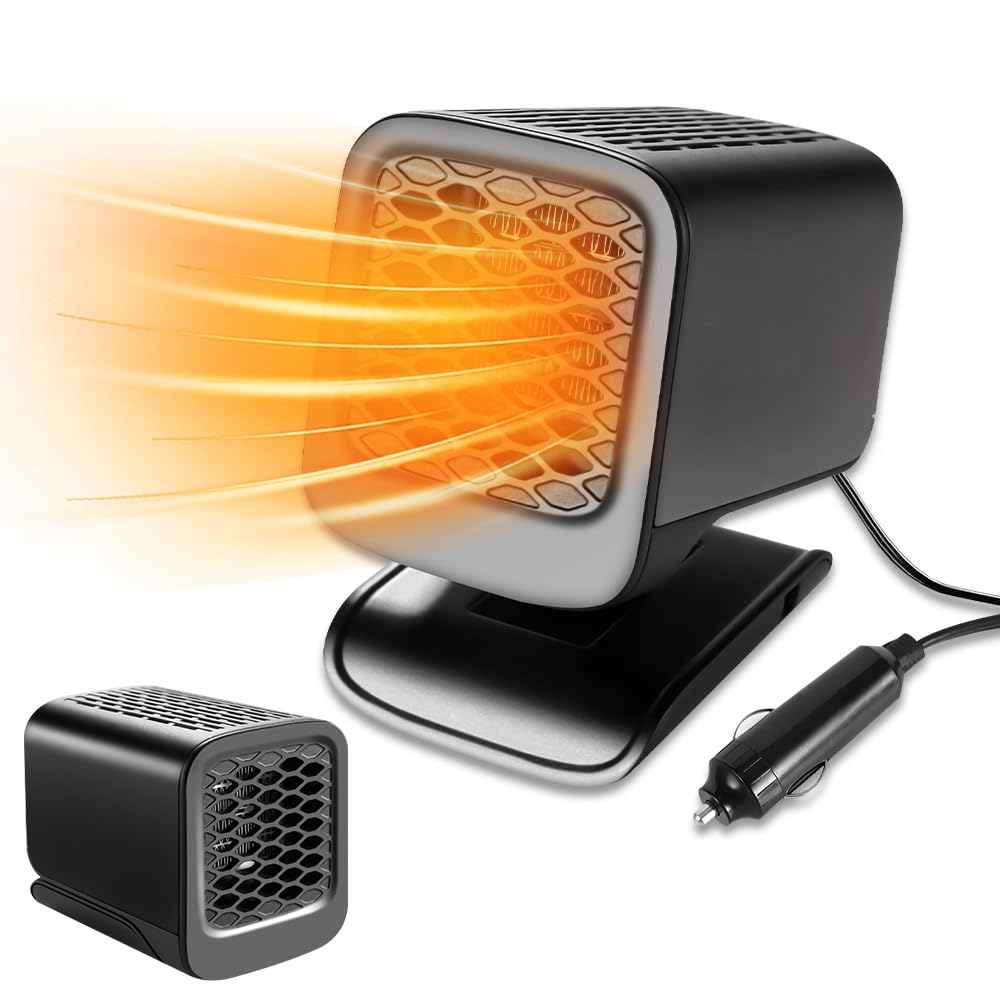 XPJBKC Auto Heizung, 12V Autoheizung, Heizlüfter Auto mit 360 ° Drehung, Winter Auto Defroster Demister, Auto Heizlüfter mit Zigarettenanzünder, 2 in1 Schnelle Heizung XPJBKC Auto Heizung, 12V Autoheizung, Heizlüfter Auto mit 360 ° Drehung, Winter Auto Defroster Demister, Auto Heizlüfter mit Zigarettenanzünder, 2 in1 Schnelle Heizung von XPJBKC