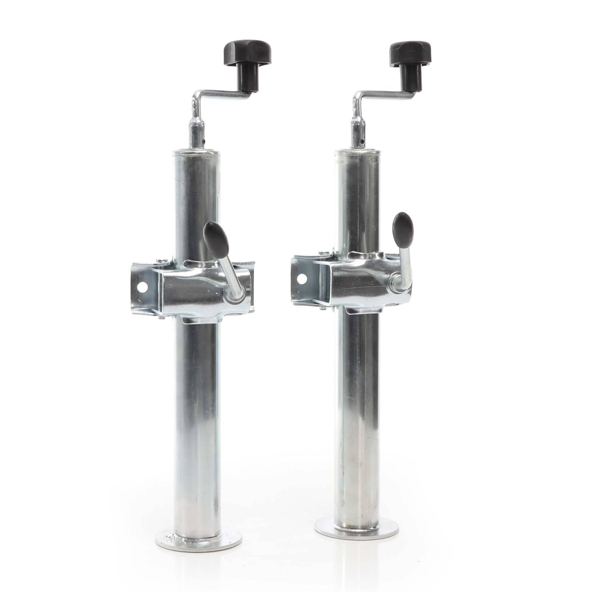 XPOtool Anhängerstütze 2 Stück, höhenverstellbar 400-660 mm, 130 x 90 x 660 mm, Abstellstütze mit 2 Klemmhaltern Ø 48 mm, Anhänger XPOtool Anhängerstütze 2 Stück, höhenverstellbar 400-660 mm, 130 x 90 x 660 mm, Abstellstütze mit 2 Klemmhaltern Ø 48 mm, Anhänger von XPOtool