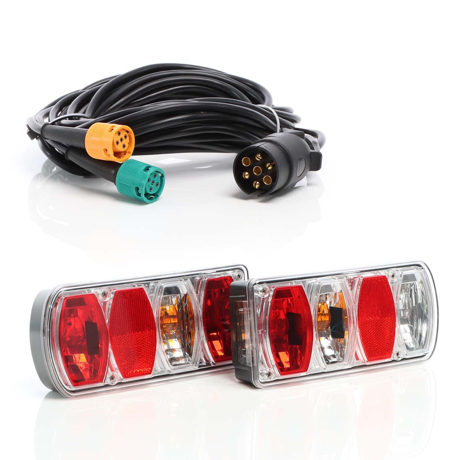 XPOtool Set Rückleuchten 2er RFS Tüllenanschluss T2 Anhänger Beleuchtung und 5m 7-Pin-Anhängerkabel XPOtool Set Rückleuchten 2er RFS Tüllenanschluss T2 Anhänger Beleuchtung und 5m 7-Pin-Anhängerkabel von XPOtool
