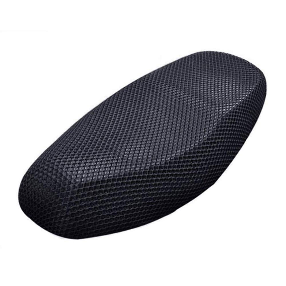 XQK Motorrad Sitzbezug Atmungsaktiver Stuhl Protector Kissen Sitz Atmungsaktiv Resilient Mesh Net Scooter Mat Fahrrad Fahrrad Anti-Rutsch-Schutz (L) von XQK