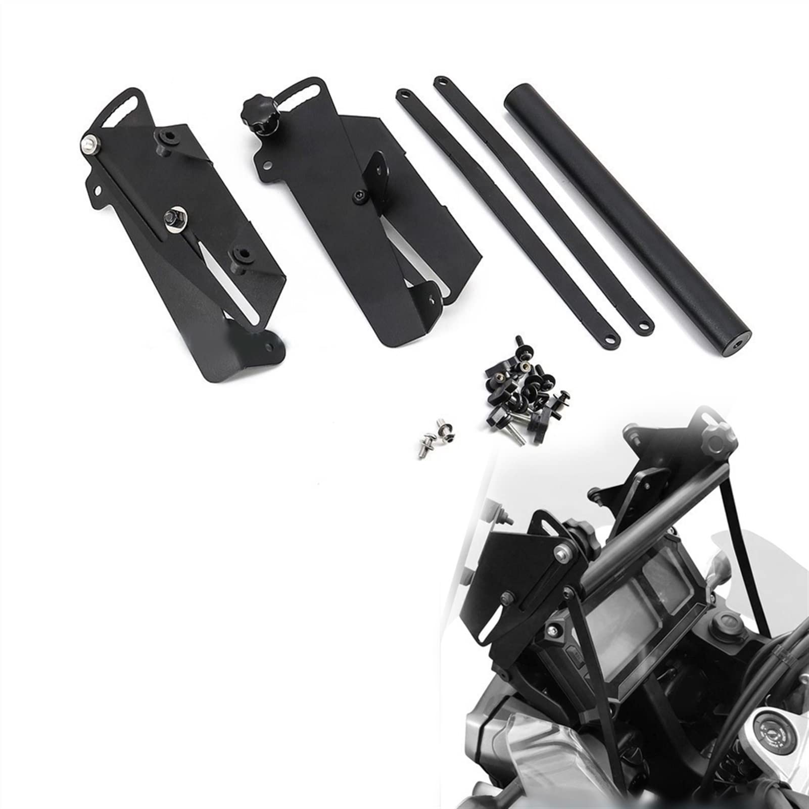 Für Yamaha Super Tenere XT1200Z XTZ1200 XTZ 1200 Z 2014 – Motorrad-Windschutzscheibeneinsteller Windschutzscheibenhalterungs-Kits Schmücken (Size : 22mm) von XQSSB