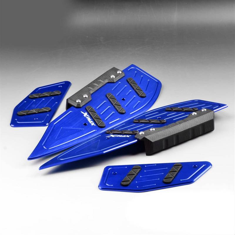 Fußrasten Für Yamaha XMAX300 Fußstützenplatte Skidproof Xmax 250 300 2017 2018 2019 2020 2021 Pedalplatte Aus Aluminiumlegierung Modifizierte Fußstützen-Fußpolster Schmücken (Color : Blue) von XQSSB