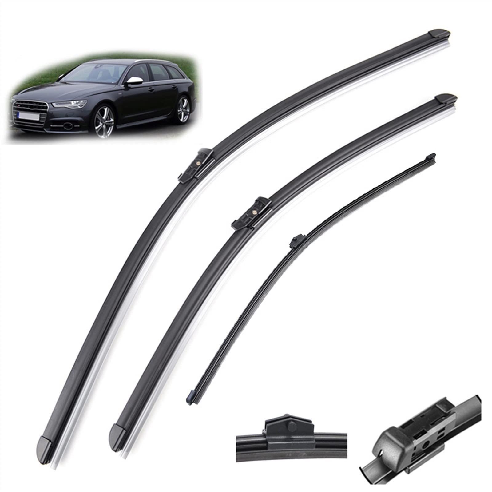 XQSSB 26 "21" 16 "Windschutzscheibe Scheibenwischerblätter Auto Vorne Hinten Scheibenwischer Für Audi A6 C7 2011 2012 2013 2014 2015 2016 2017 Scheibenwischer XQSSB 26 "21" 16 "Windschutzscheibe Scheibenwischerblätter Auto Vorne Hinten Scheibenwischer Für Audi A6 C7 2011 2012 2013 2014 2015 2016 2017 Scheibenwischer von XQSSB