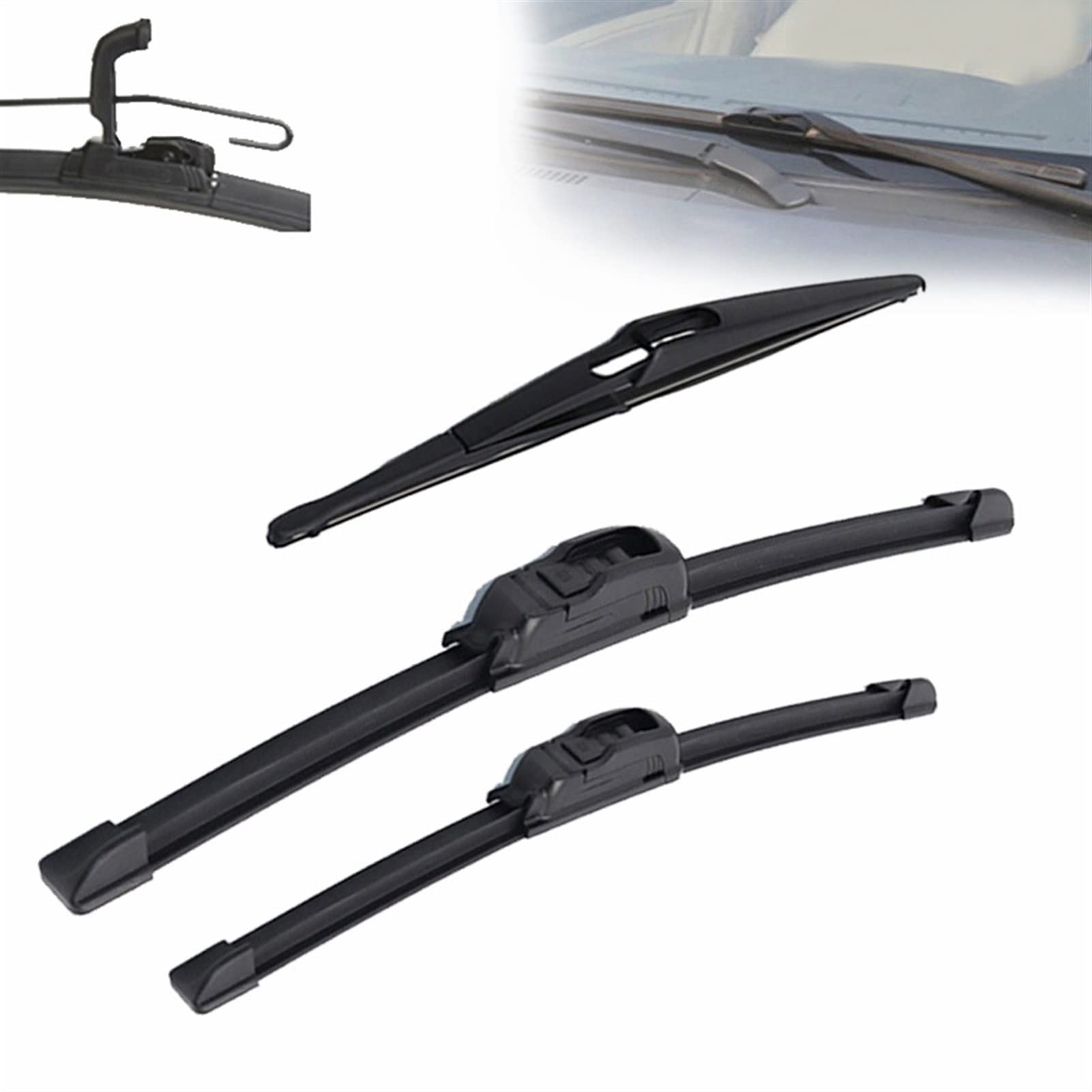XQSSB Auto Front- Und Heckscheibe Scheibenwischerblätter Für Nissan Für Juke F15 07.2010 2011 2012 2013 2014 2015 2016 2017 2018 2019 Scheibenwischer XQSSB Auto Front- Und Heckscheibe Scheibenwischerblätter Für Nissan Für Juke F15 07.2010 2011 2012 2013 2014 2015 2016 2017 2018 2019 Scheibenwischer von XQSSB