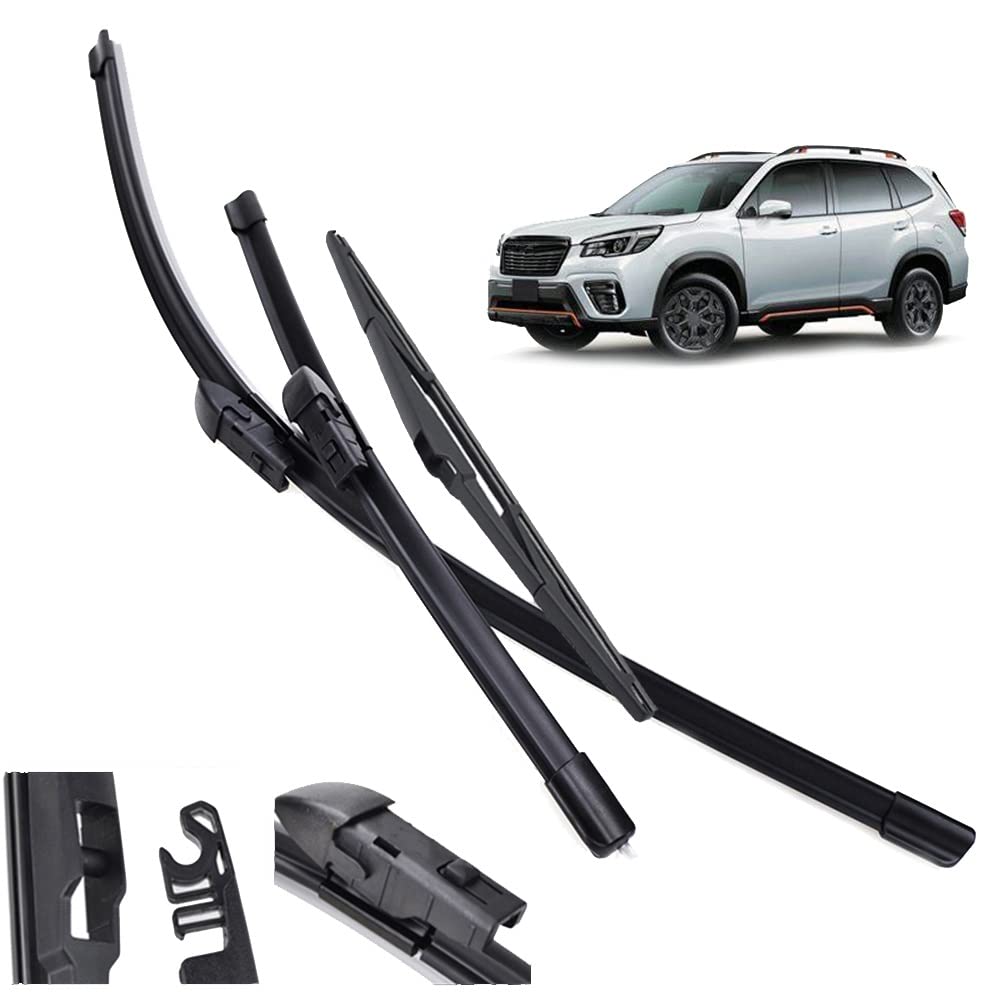 XQSSB Für Subaru Für Forester SK 2019 2020 2021 2022 Wischer LHD Front- Und Heckwischerblätter Set Windschutzscheibe Windschutzscheibe 26"+ 16"+ 14" Scheibenwischer von XQSSB