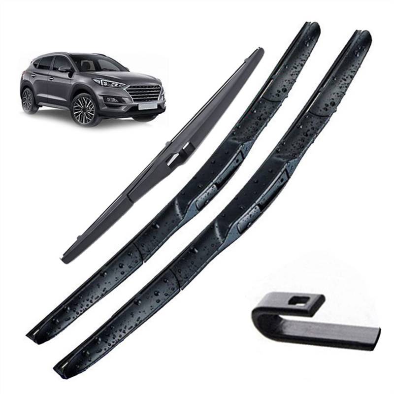 XQSSB Scheibenwischer Vorne Und Hinten Wischerblätter Set Für Hyundai Für Tucson TL 2016 2017 2018 2019 2020 Windschutzscheibe Windschutzscheibe 26 "16" 14" Scheibenwischer von XQSSB