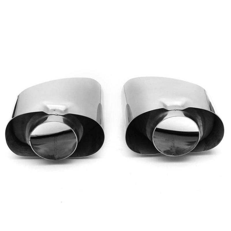 1 Paar Chrom-Auspuff-Doppelauspuff-Schalldämpfer aus Edelstahl, für BMW X5 E70 2008-2013 von XQXSTORE