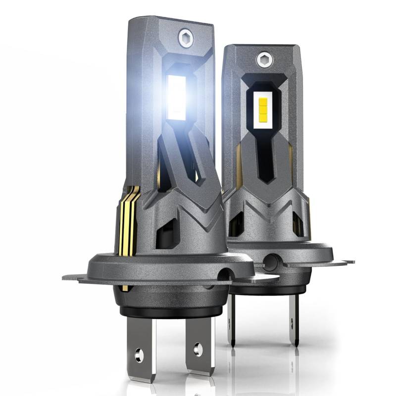 XRC H7 Lamp Auto 80W 16000LM 6000K Superhelle weiße Scheinwerferbirne, 1:1 H7 Halogenlampe, 12V, 2PCS von XRC