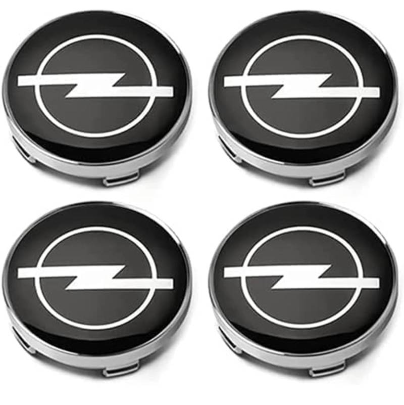 4 Stück Nabendeckel Zentralabdeckung für Opel Corsa F I 2019-2023 2024, Radnabenkappen Felgendeckel Radnaben-Ersatzteile ABS Wheel Caps Reifendekoration,A-60MM von XRDSF