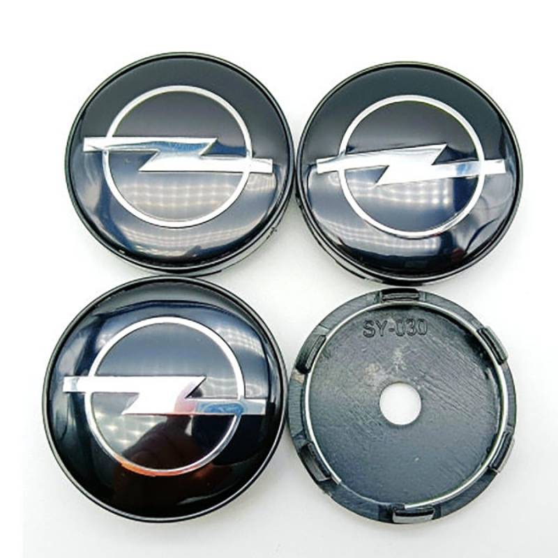 4 Stück Nabendeckel Zentralabdeckung für Opel Crossland SUV 2020-2024, Radnabenkappen Felgendeckel Radnaben-Ersatzteile ABS Wheel Caps Reifendekoration,B-60MM von XRDSF