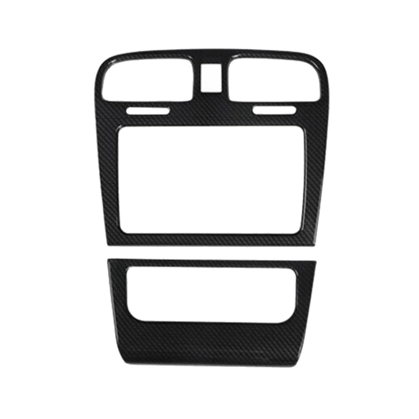 XRLHMP 2-teiliges Carbon-Faser-Center-Ventil-Radio-A/C-Konsolen-Panel-Abdeckung, kompatibel mit Golf 6 MK6 2008-2012, Dekorationszubehör XRLHMP 2-teiliges Carbon-Faser-Center-Ventil-Radio-A/C-Konsolen-Panel-Abdeckung, kompatibel mit Golf 6 MK6 2008-2012, Dekorationszubehör von XRLHMP