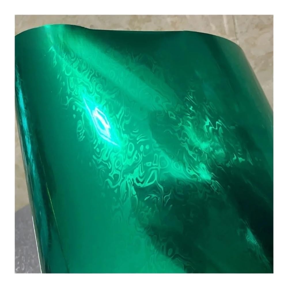 XRLHMP 20/60 cm x 152 cm PET-Autoaufkleber, glänzend, Gold, Metaverse, Kohlefaser-Vinylfolie, Auto-Innendekoration, Aufkleber mit Luftablass(Cyan,30cm x 152cm) von XRLHMP