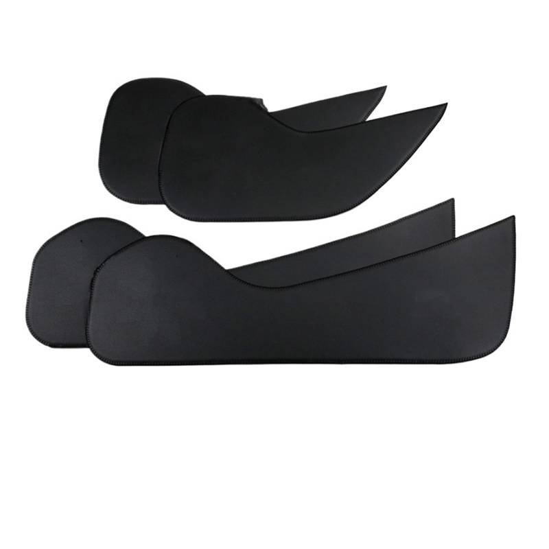 XRLHMP 4 Stück Kompatibel for Audi A3 A4 A6 Q3 Q5 Autotürverkleidung Anti-Kick-Pad-Aufkleber Leder Kohlefaser Autoinnenausstattung(A) von XRLHMP