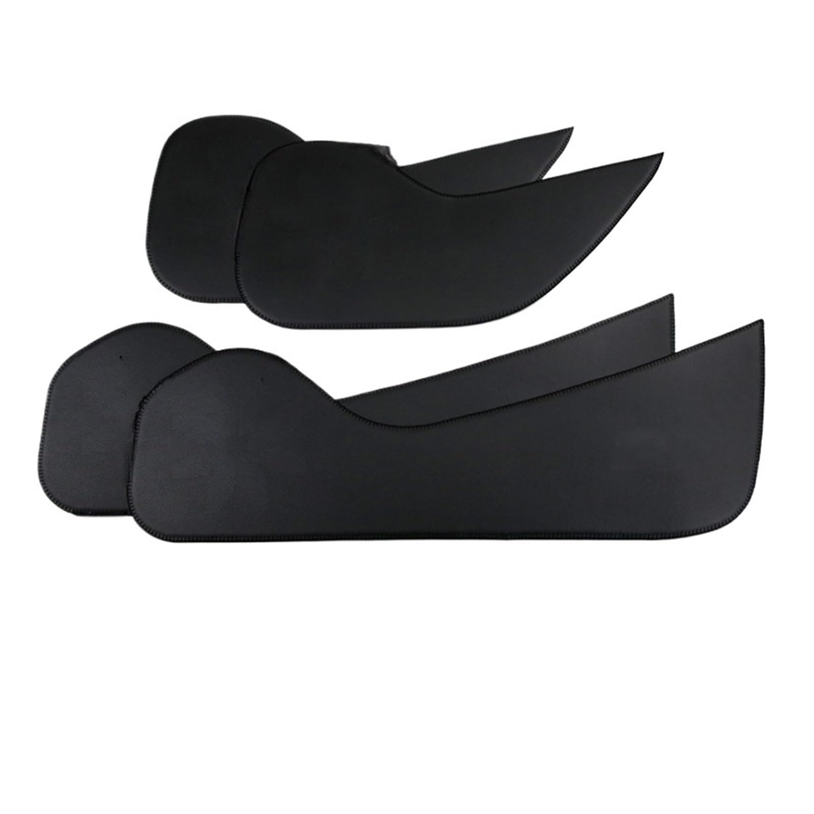 XRLHMP 4 Stück Kompatibel for Audi A3 A4 A6 Q3 Q5 Autotürverkleidung Anti-Kick-Pad-Aufkleber Leder Kohlefaser Autoinnenausstattung(G) von XRLHMP