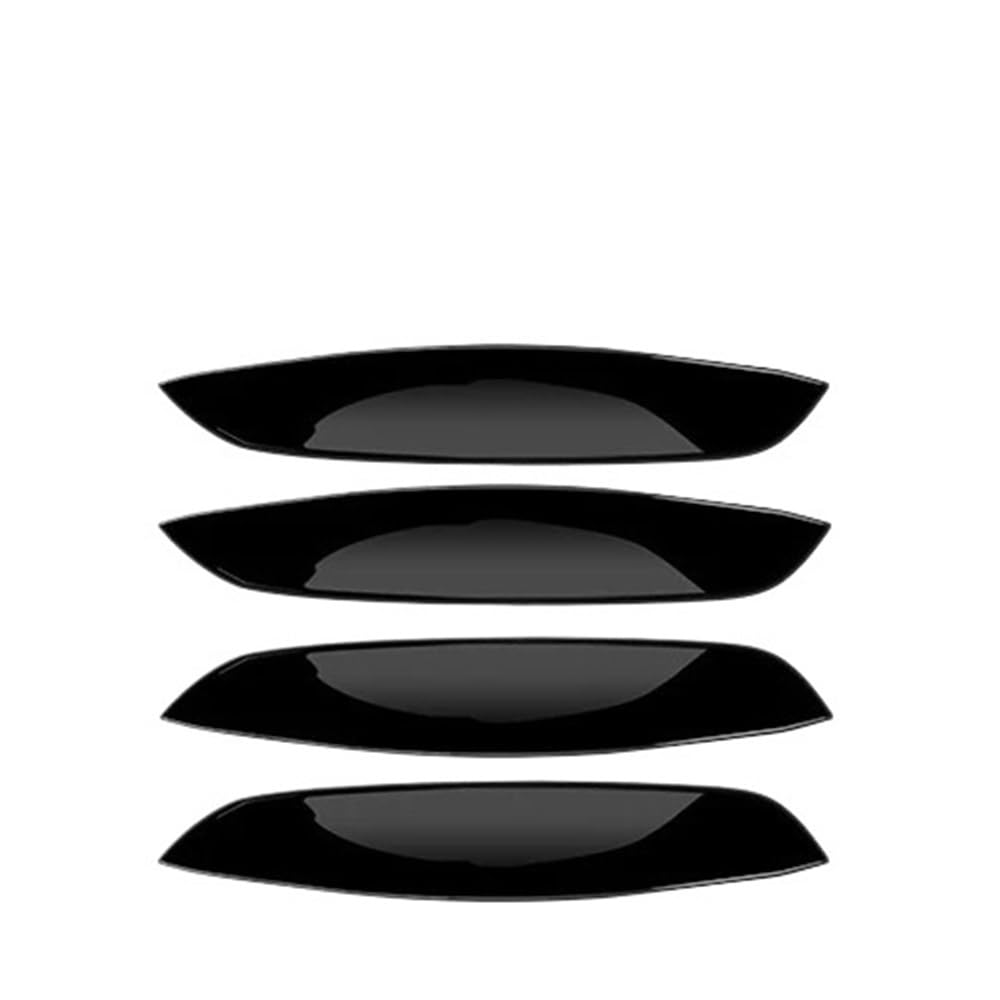XRLHMP 4 Teile/Satz ABS Kompatibel for Mini Cooper Countryman U25 2024 2025 Auto Türgriff Tür Schüssel Panel Aufkleber Abdeckung Zubehör Außen Styling(Bowl Black) von XRLHMP