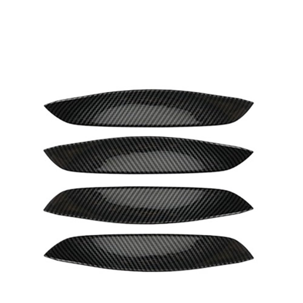 XRLHMP 4 Teile/Satz ABS Kompatibel for Mini Cooper Countryman U25 2024 2025 Auto Türgriff Tür Schüssel Panel Aufkleber Abdeckung Zubehör Außen Styling(Carbon) von XRLHMP
