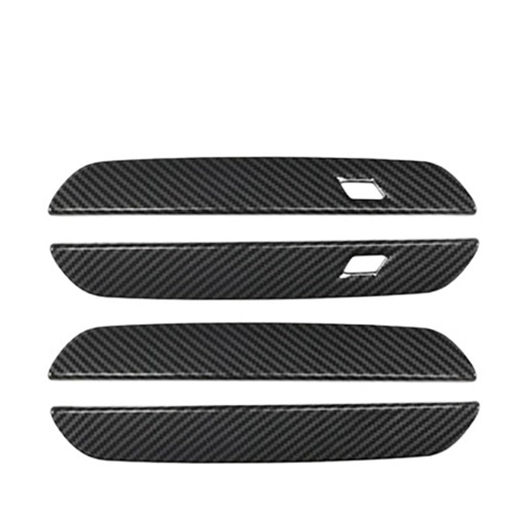 XRLHMP 4 Teile/Satz ABS Kompatibel for Mini Cooper Countryman U25 2024 2025 Auto Türgriff Tür Schüssel Panel Aufkleber Abdeckung Zubehör Außen Styling(Handle Carbon) von XRLHMP