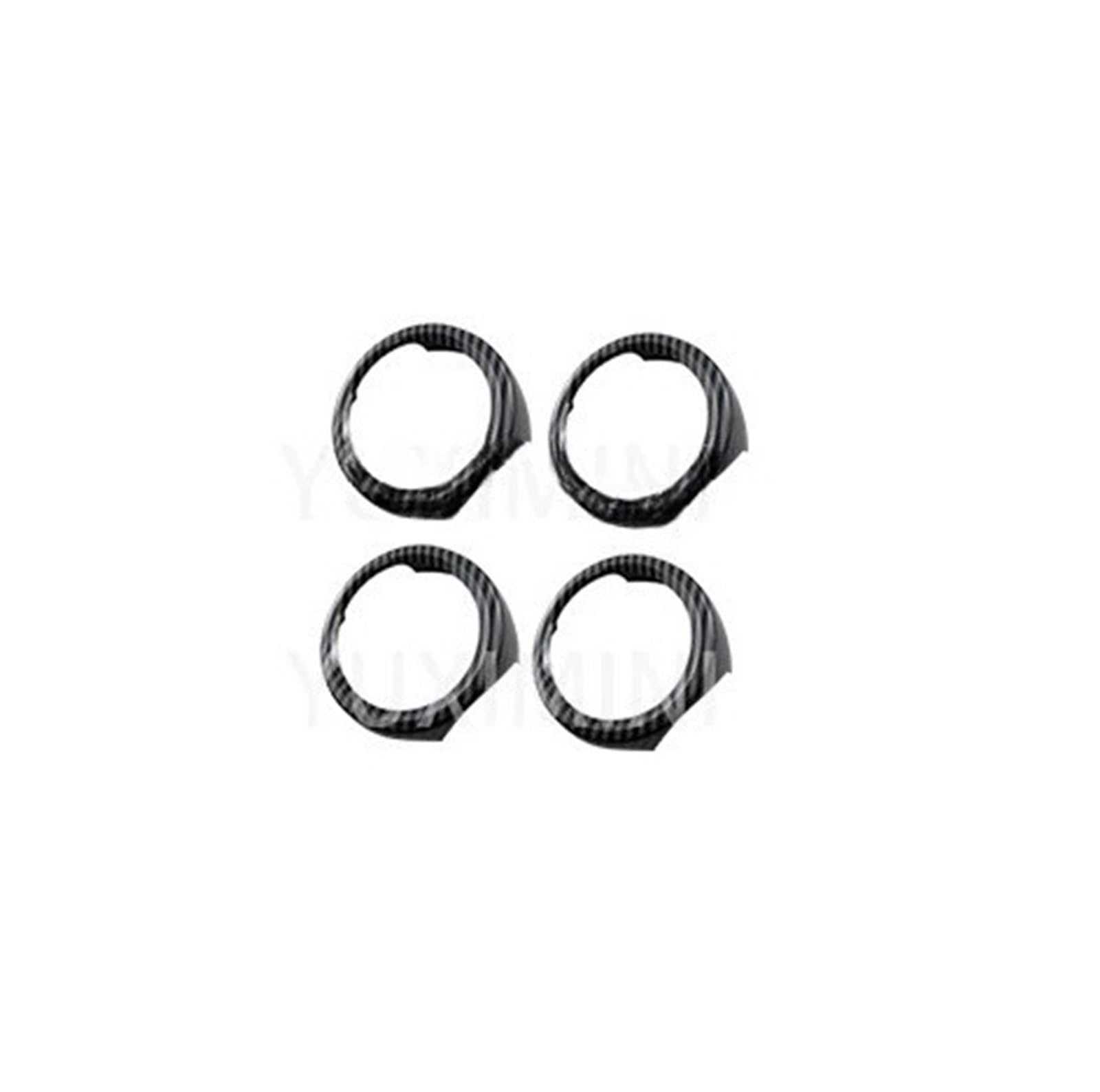 XRLHMP ABS-Kunststoff-Autoinnenaufkleber im Carbon-Stil, Schutzhülle, kompatibel mit BMW MINI 2021 Cooper S JCW F54 F55 F56 F57 F60, Aufkleber zur Innenraummodifikation(Black Brown) von XRLHMP