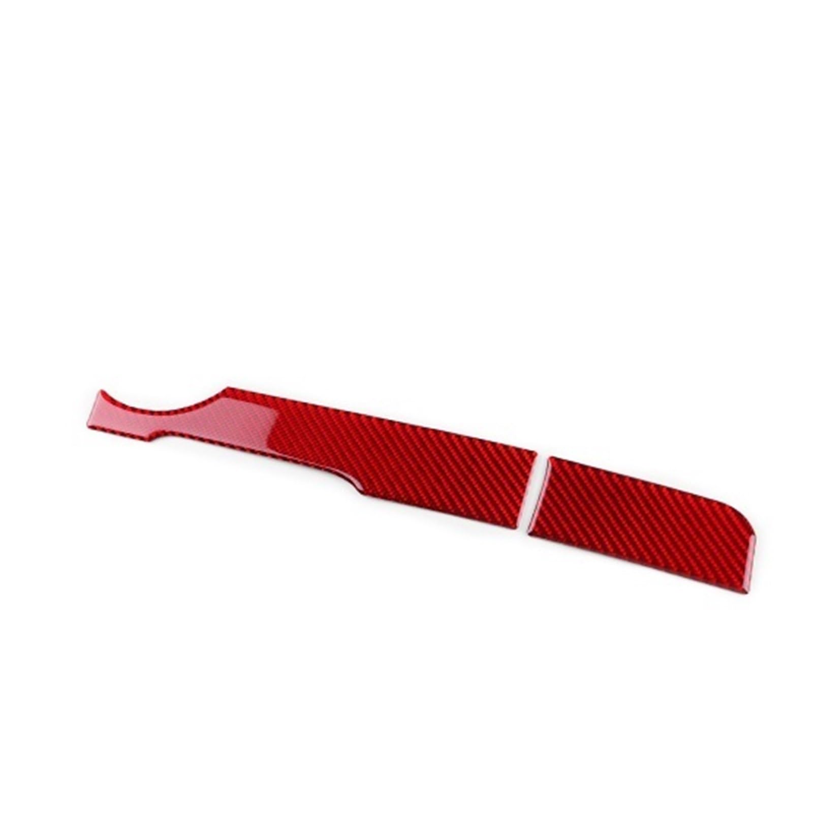 XRLHMP Aufkleber aus echter weicher Kohlefaser, kompatibel mit Seat Ibiza 2003 2004 2005 2006 2007 2008, LHD-Hauptfahrerstreifen-Trimm-Innenausstattung(for LHD Red Carbon) von XRLHMP