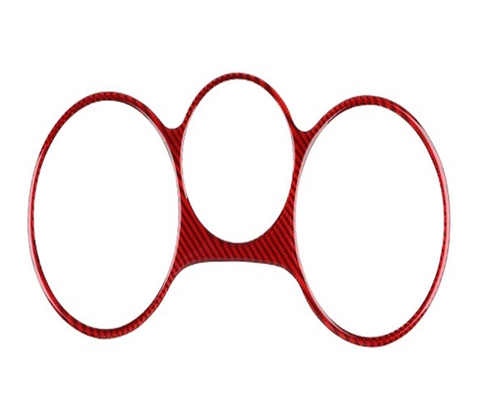 XRLHMP Auto-Armaturenbrett, Tacho-Panel, echter weicher Carbonfaser-Aufkleber, kompatibel mit SEAT Leon 2005 2006 2007 2008 2009 2010 2011 2012, Zubehör(Red Carbon) von XRLHMP