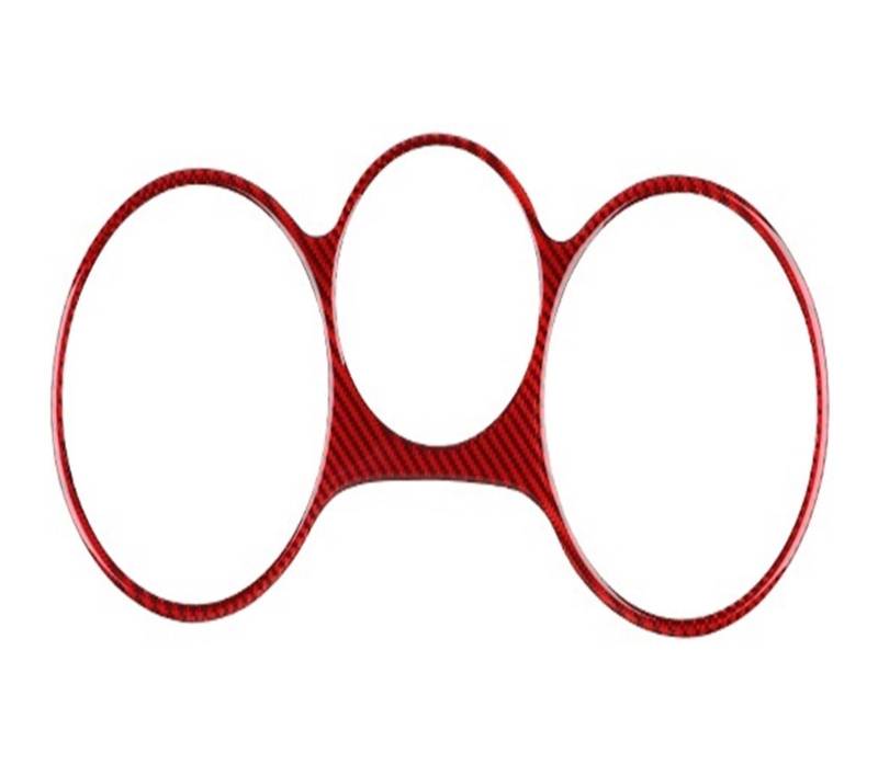 XRLHMP Auto-Armaturenbrett, Tacho-Panel, echter weicher Carbonfaser-Aufkleber, kompatibel mit SEAT Leon 2005 2006 2007 2008 2009 2010 2011 2012, Zubehör(Red Carbon) von XRLHMP