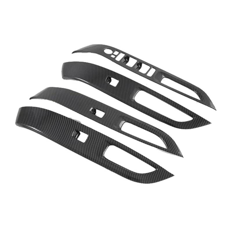 XRLHMP Auto Fenster Glas Lift Trim Abdeckung Aufkleber Kompatibel for Hyundai Tucson L Nx4 2021-2022 Carbon Faser von XRLHMP