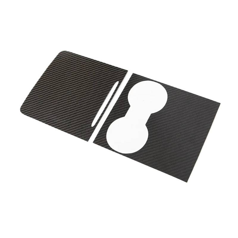 XRLHMP Auto-Innenraumaufkleber, Center Control-Aufkleber, kompatibel mit Tesla Model 3 Y, 100% echte Kohlefaser, Armlehnenverkleidung, Verkleidungsaufkleber, Dekoration, Autozubehör(B) von XRLHMP