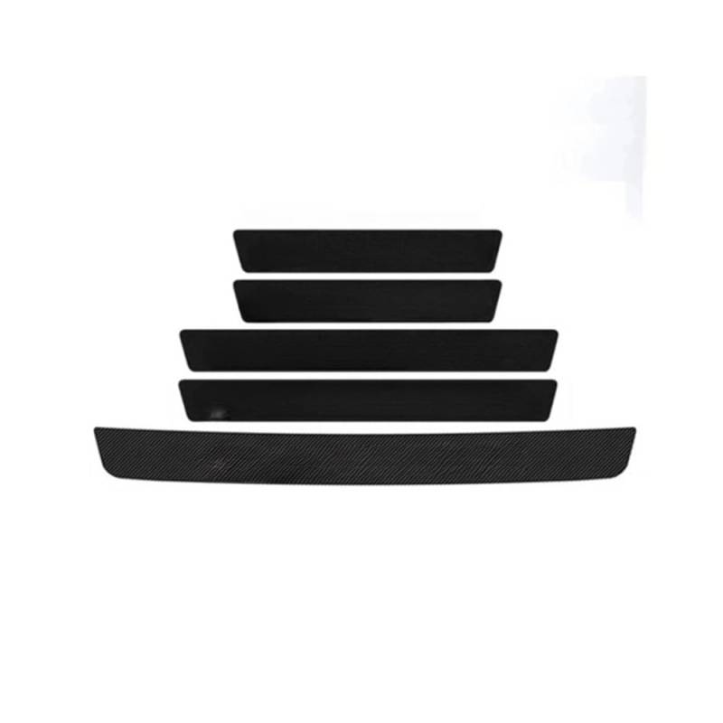 XRLHMP Auto-Innenraumaufkleber, Kohlefaser-Autoaufkleber, Türschweller, Kofferraumschutzstreifen, Schwelle, kratzfestes Schmutzband, kompatibel mit Mitsubishi Eclipse Cross 2024(4pcs) von XRLHMP