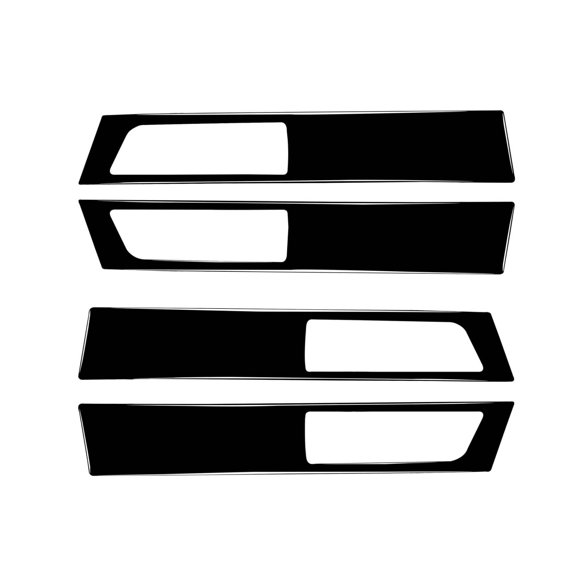 XRLHMP Auto-Innenraumaufkleber Kompatibel for Land Rover Discovery 4 2010-2016 Autozubehör Innentür-Innengriffverkleidung Verkleidungsaufkleber Modifikation Kunststoff von XRLHMP