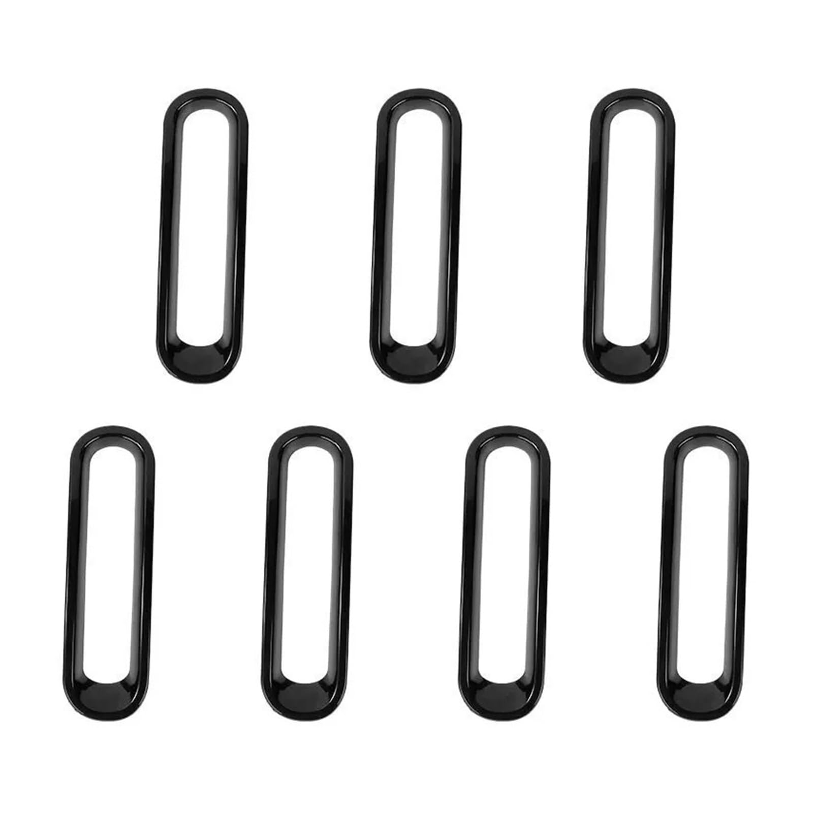 XRLHMP Auto-Kühlergrill-Ring, Dekorationsring, Schutzverkleidung, Aufkleber, Außenzubehör, kompatibel mit Jeep Wrangler JK 2007–2017(B) von XRLHMP