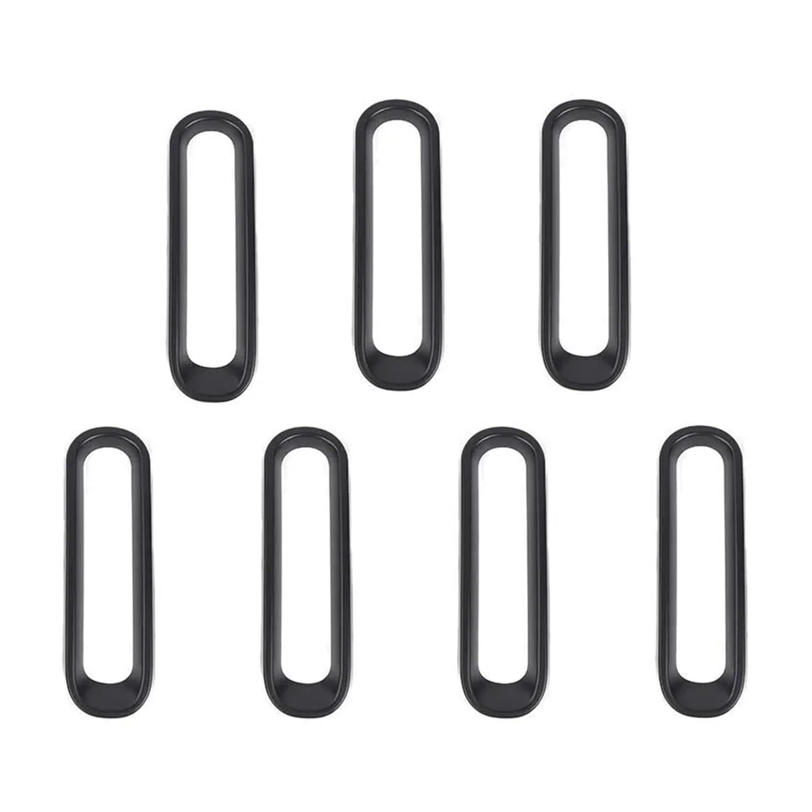 XRLHMP Auto-Kühlergrill-Ring, Dekorationsring, Schutzverkleidung, Aufkleber, Außenzubehör, kompatibel mit Jeep Wrangler JK 2007–2017(R) von XRLHMP