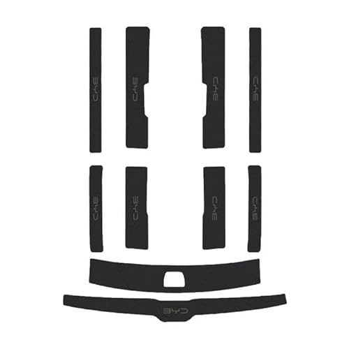 XRLHMP Auto-Leder-Schwellenwertleiste, kompatibel mit BYD Dolphin ATTO 3, Kofferraumschutz-Aufkleber, wasserdichtes Klebeband, Aufkleber, Schutzfolie(B) von XRLHMP