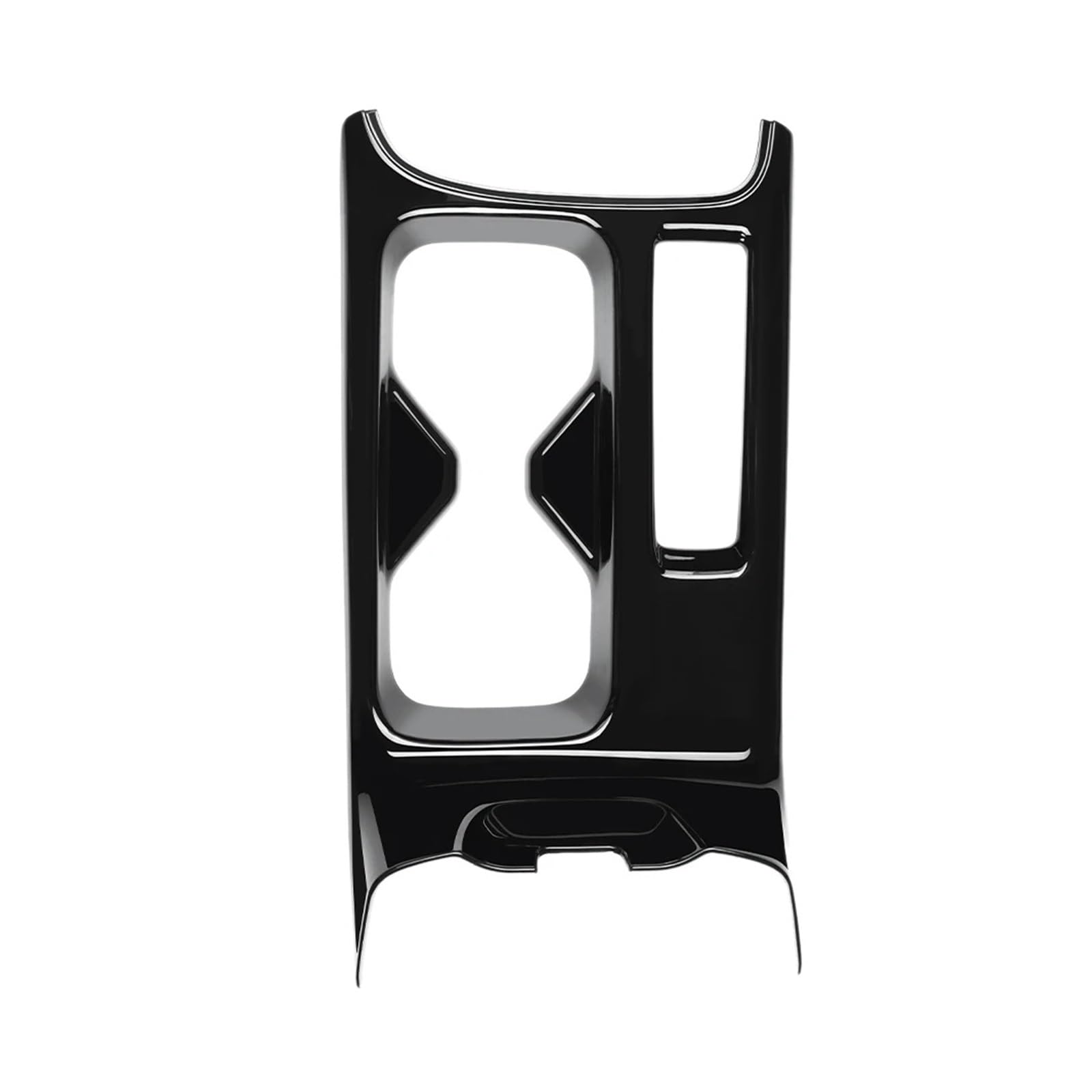 XRLHMP Auto-Mittelkonsole, Wasserbecherhalter, Dekoration, Abdeckung, Zieraufkleber, glänzend schwarz, kompatibel mit Honda HRV HR-V Vezel 2021 2022(A) von XRLHMP
