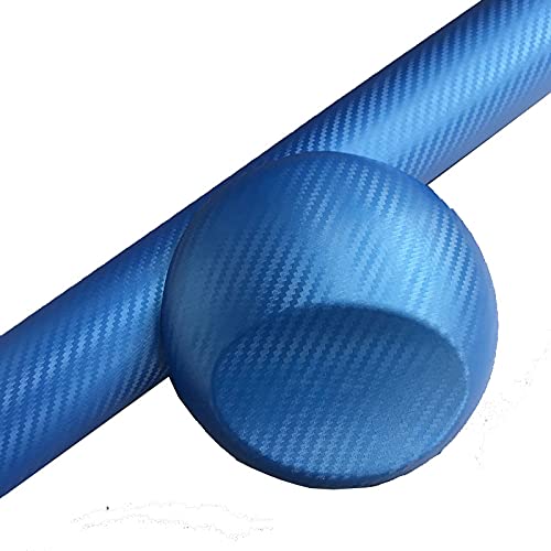 XRLHMP Auto-Styling 3D 5D Carbonfaser Autoinnenraum Mittelkonsole Farbwechsel Formaufkleber Aufkleber Kompatibel for Honda CRV 2007-2011(3D CF Blue,LHD) von XRLHMP