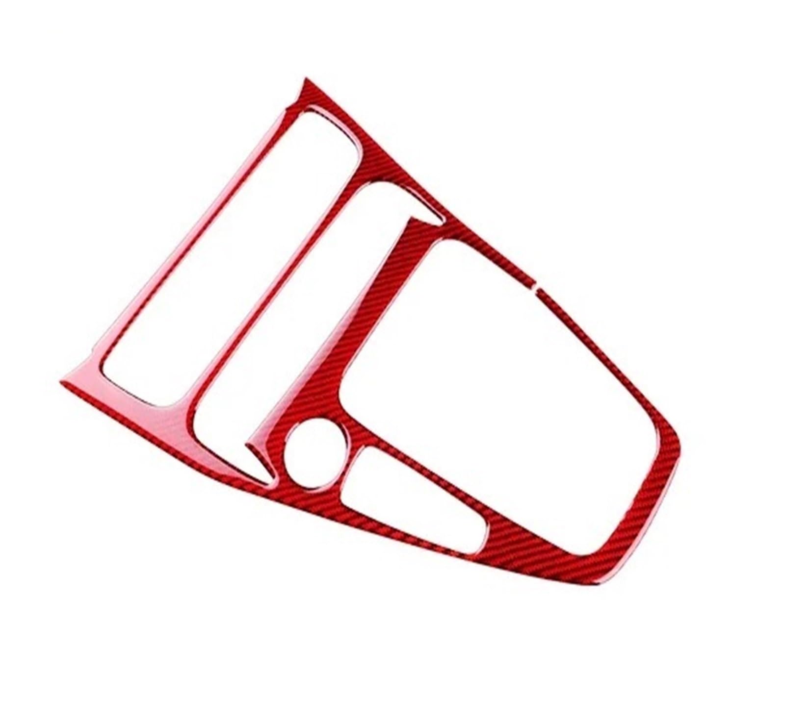 XRLHMP CarLHD RHD Zentrale Steuerung Gangschaltung Panel Echt Weiche Carbon Faser Aufkleber Kompatibel for Focus SE RS ST Ecoboost 2015 2016 2017 2018(Compatible for LHD Red Carbon) von XRLHMP