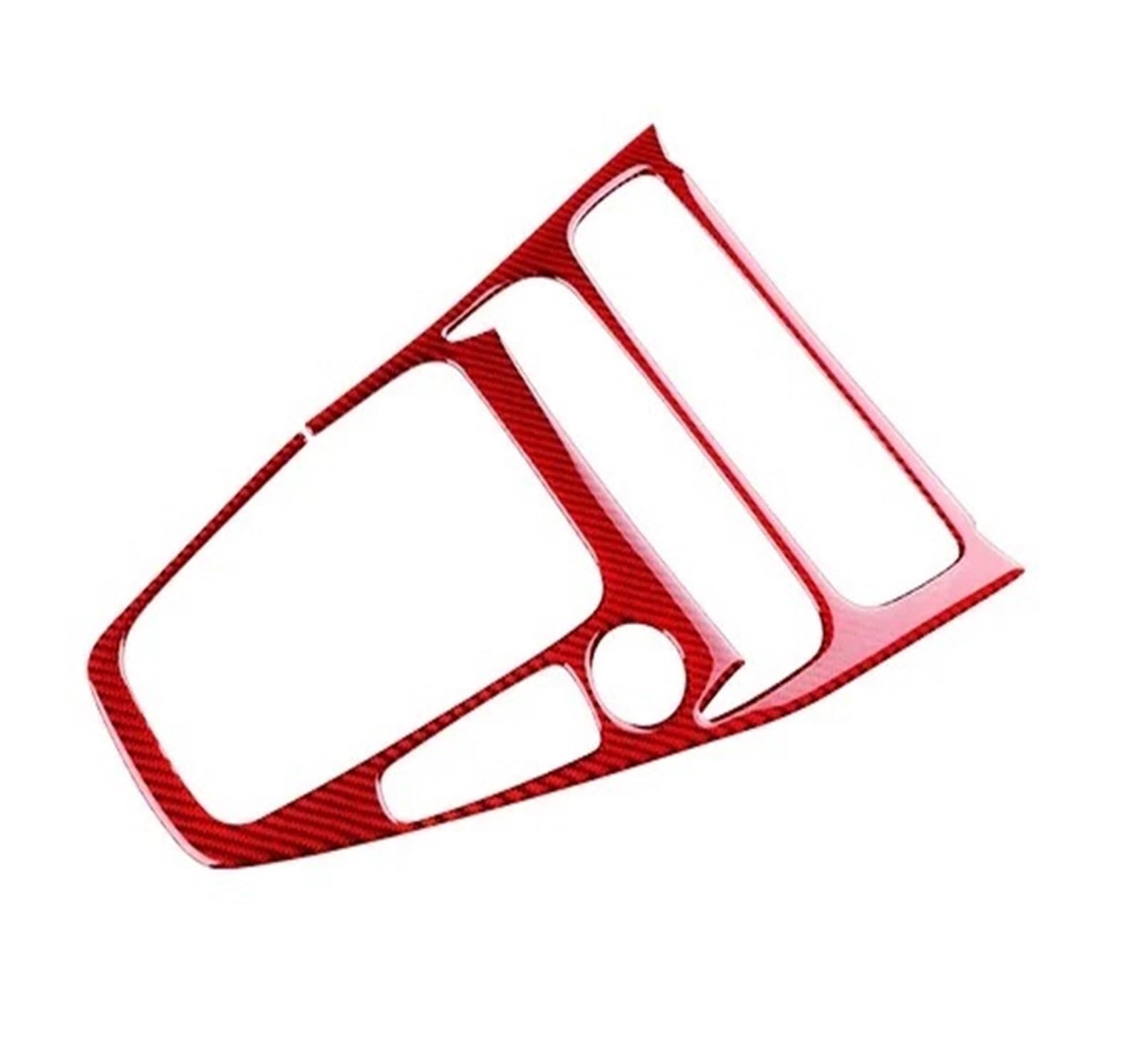 XRLHMP CarLHD RHD Zentrale Steuerung Gangschaltung Panel Echt Weiche Carbon Faser Aufkleber Kompatibel for Focus SE RS ST Ecoboost 2015 2016 2017 2018(Compatible for RHD Red Carbon) von XRLHMP