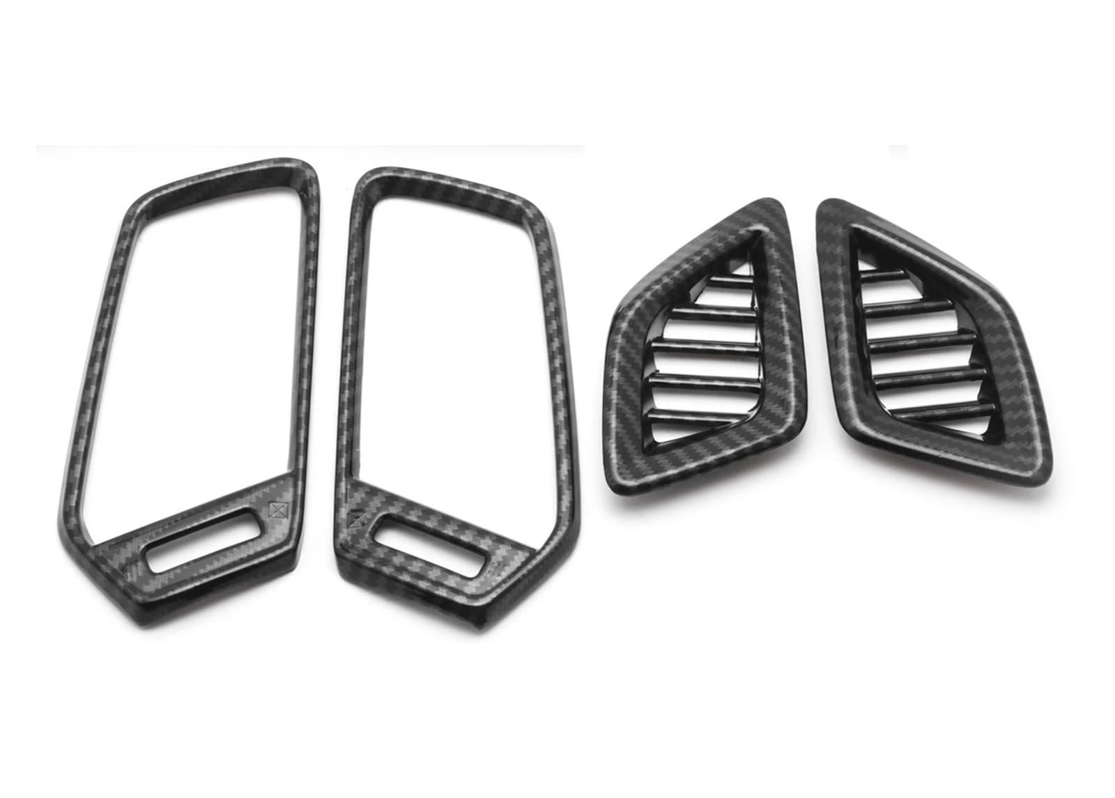 XRLHMP Carbon Fiber Style Innenausstattung Armaturenbrett Lüftungsschlitz AC Steckdose Abdeckung Formteil Zieraufkleber Kompatibel mit Honda Accord 10. Generation 2018 2019 2020 2021(A) von XRLHMP
