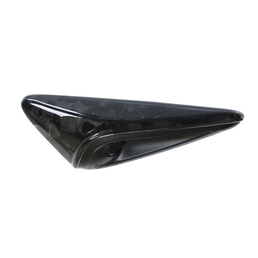XRLHMP Echte Carbonfaser-Seitenkameraabdeckung for Tesla Model 3 Highland 2024 HW4.0 Blattbrett-Schutzaufkleber Autodekor-Zubehör(HW4.0 Forged Carbon) von XRLHMP