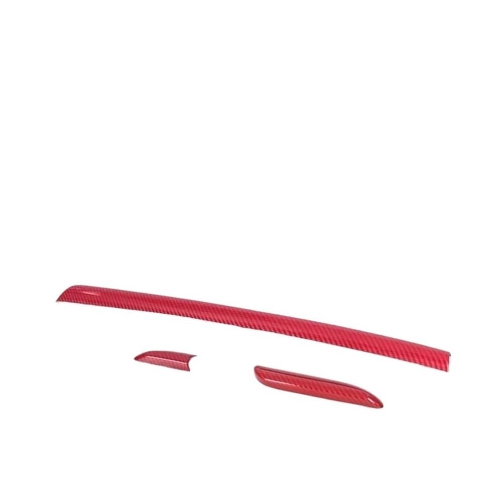 XRLHMP Innenleisten, Mittelkonsole, Armaturenbrett, Zierleisten, Dekorabdeckung, ABS, Kohlefaser-Stil, kompatibel for Audi A3 8V 2014–2018, S3 2017(D LHD) von XRLHMP