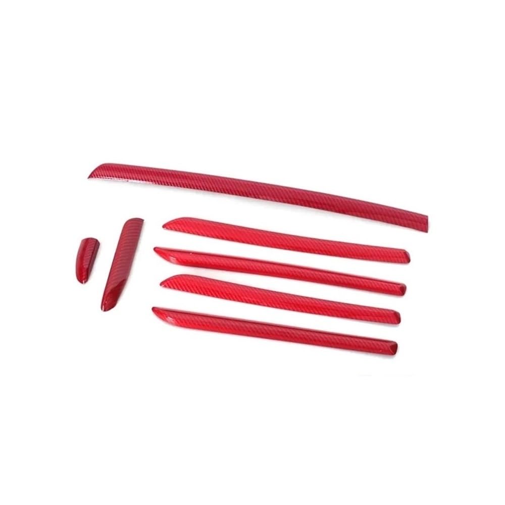 XRLHMP Innenleisten, Mittelkonsole, Armaturenbrett, Zierleisten, Dekorabdeckung, ABS, Kohlefaser-Stil, kompatibel for Audi A3 8V 2014–2018, S3 2017(F LHD) von XRLHMP