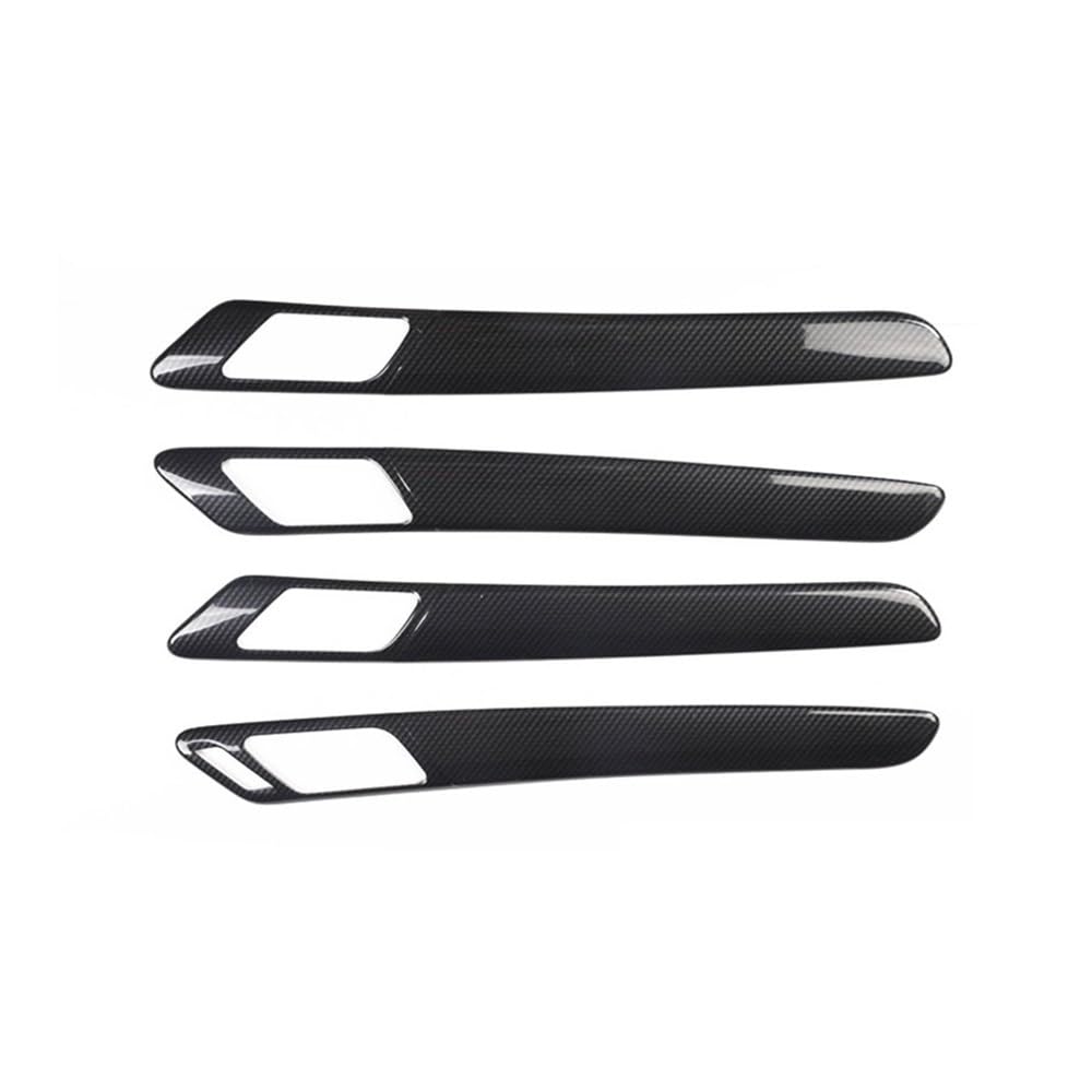 XRLHMP Innenverkleidung 5D, kompatibel for VW Golf 6 MK6 2009–2013, Autozubehör, Carbonfaser, Mittelkonsole, ABS-Panel for Golf Mk6, Autoaufkleber(B Door Handle) von XRLHMP