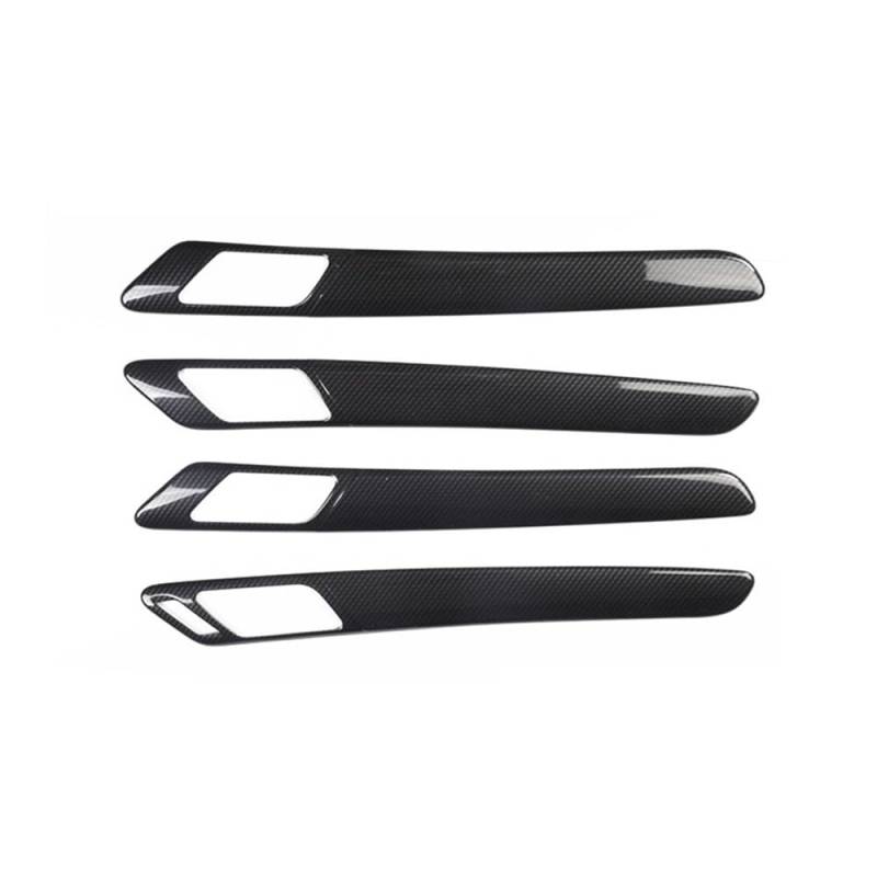 XRLHMP Innenverkleidung 5D, kompatibel for VW Golf 6 MK6 2009–2013, Autozubehör, Carbonfaser, Mittelkonsole, ABS-Panel for Golf Mk6, Autoaufkleber(B Door Handle) von XRLHMP