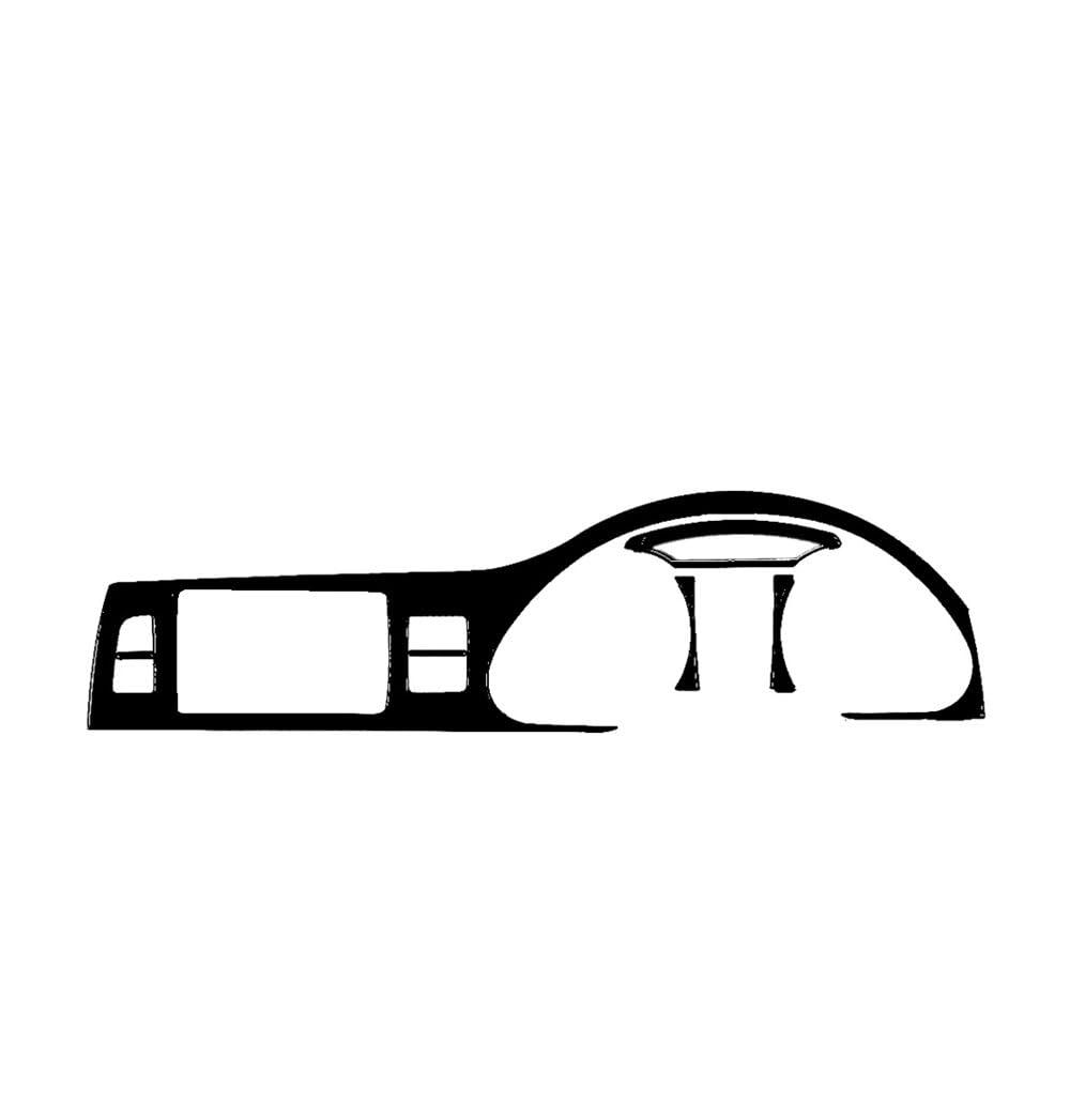 XRLHMP Kompatibel for Audi Q7 2007–2015, Piano Black, Schalthebel, Luftauslass, Tachometer, Lenkrad, Fensterheber, Verkleidung, Auto-Innenaufkleber(A Style) von XRLHMP
