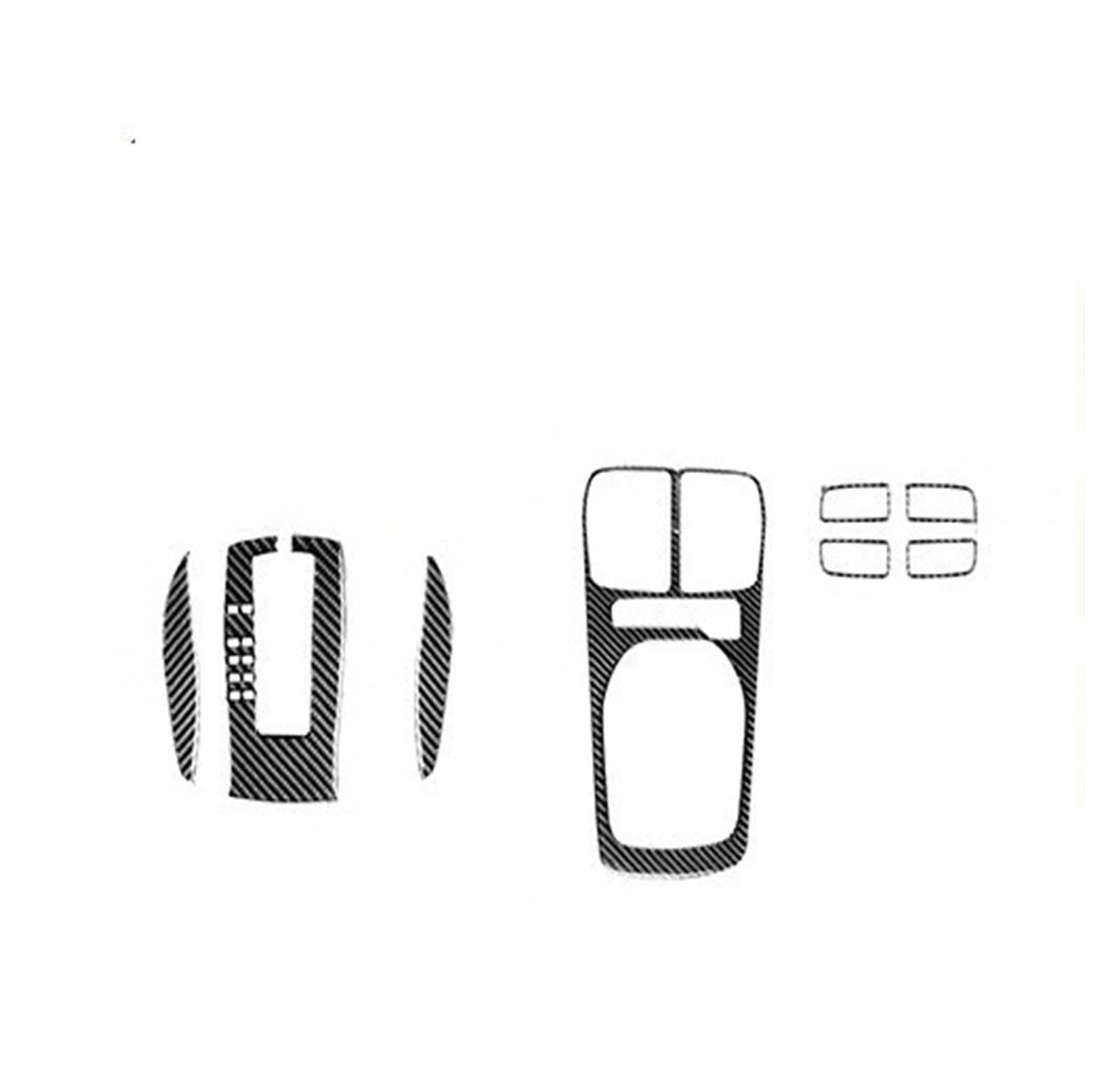 XRLHMP Kompatibel for Chevrolet Camaro 2010-2015 Zubehör Auto Carbon Fiber Innen Lenkrad Getriebe Center Control Trim Aufkleber Modifiziert(1) von XRLHMP