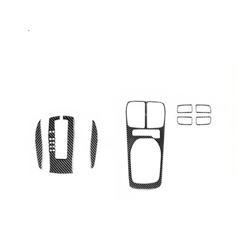 XRLHMP Kompatibel for Chevrolet Camaro 2010-2015 Zubehör Auto Carbon Fiber Innen Lenkrad Getriebe Center Control Trim Aufkleber Modifiziert(1) von XRLHMP