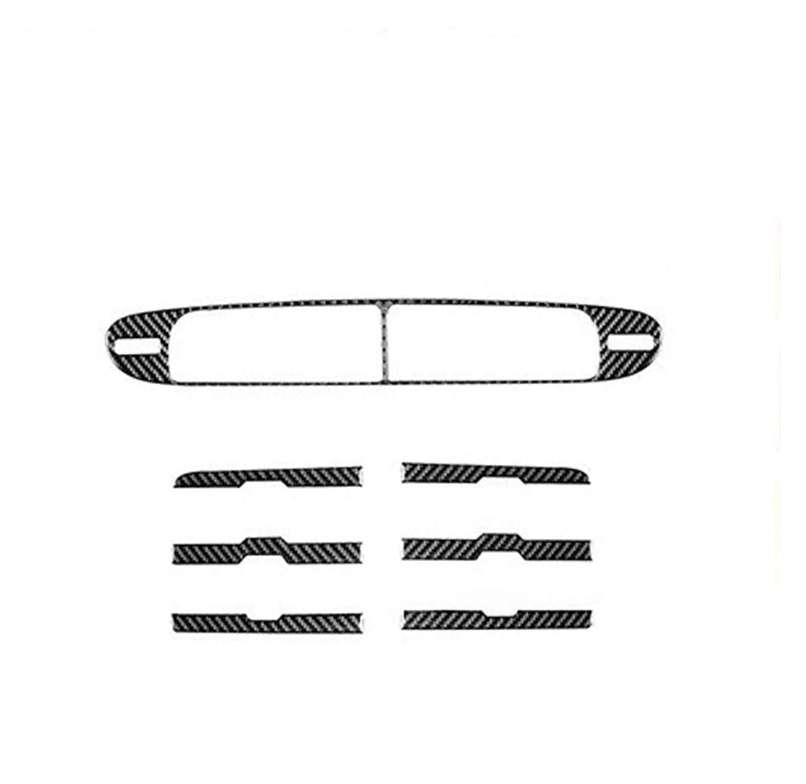 XRLHMP Kompatibel for Chevrolet Camaro 2010-2015 Zubehör Auto Carbon Fiber Innen Lenkrad Getriebe Center Control Trim Aufkleber Modifiziert(B) von XRLHMP