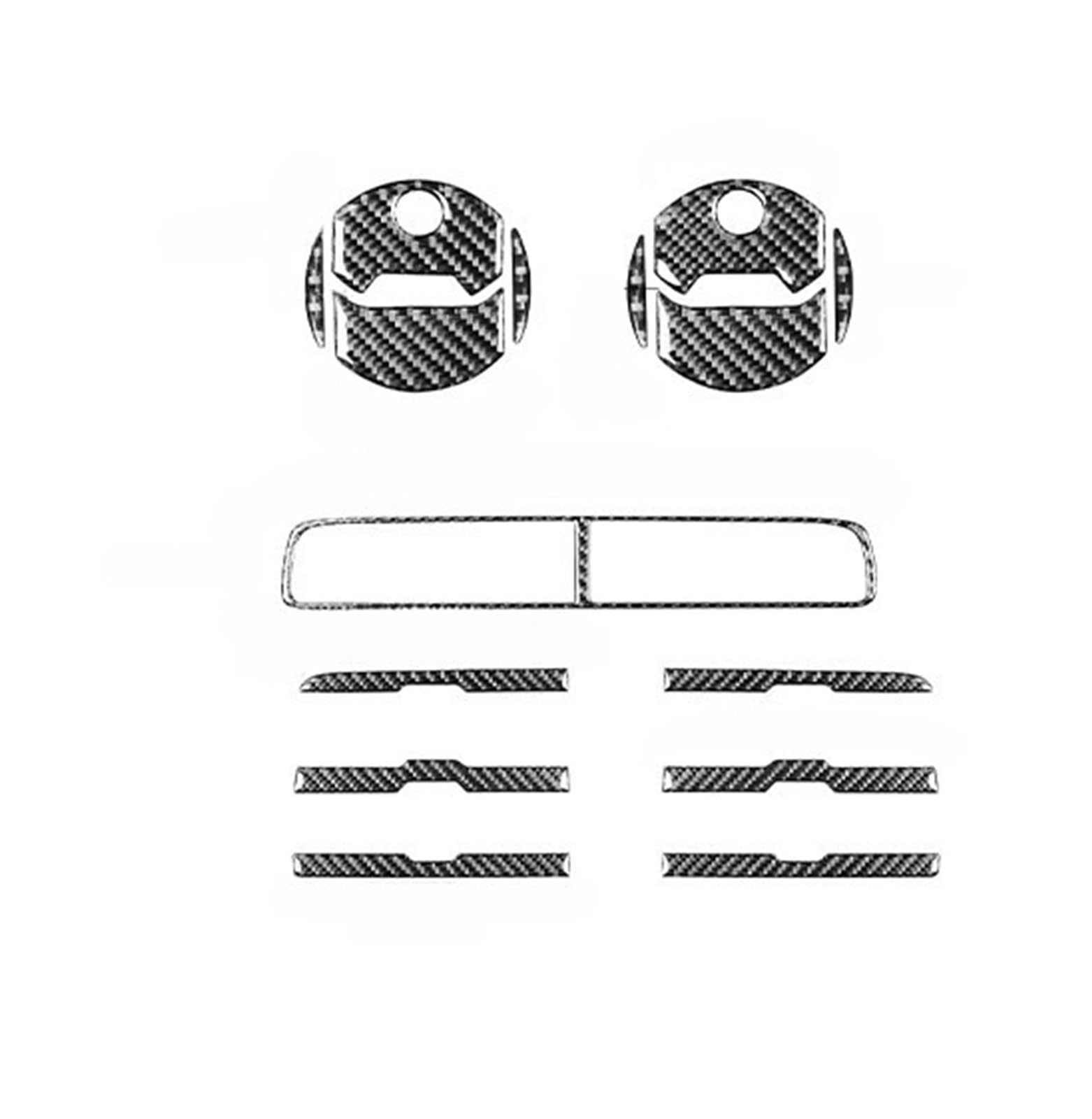 XRLHMP Kompatibel for Chevrolet Camaro 2010-2015 Zubehör Auto Carbon Fiber Innen Lenkrad Getriebe Center Control Trim Aufkleber Modifiziert(E) von XRLHMP