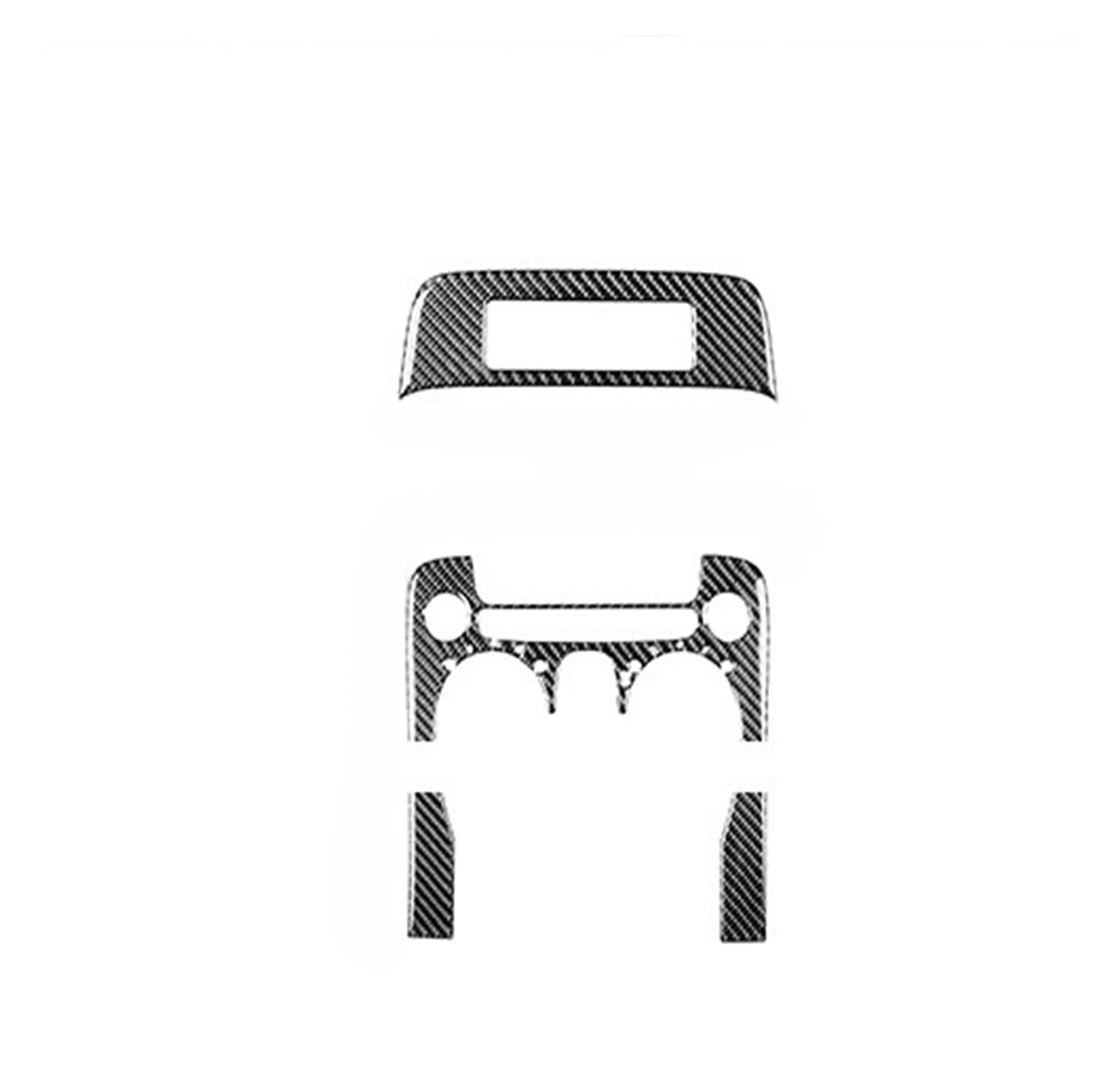 XRLHMP Kompatibel for Chevrolet Camaro 2010-2015 Zubehör Auto Carbon Fiber Innen Lenkrad Getriebe Center Control Trim Aufkleber Modifiziert(H) von XRLHMP
