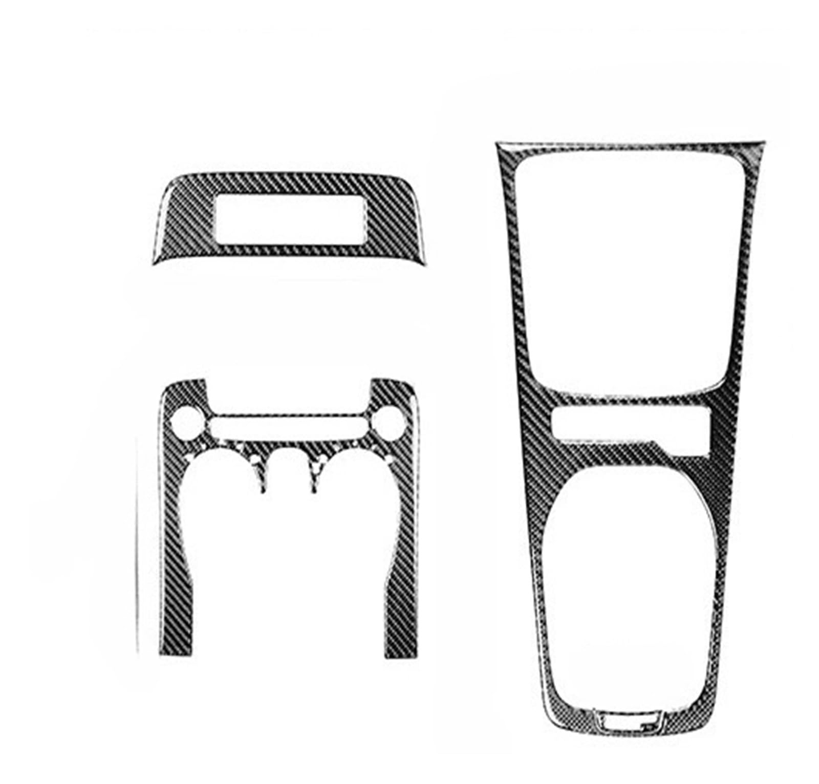 XRLHMP Kompatibel for Chevrolet Camaro 2010-2015 Zubehör Auto Carbon Fiber Innen Lenkrad Getriebe Center Control Trim Aufkleber Modifiziert(K) von XRLHMP